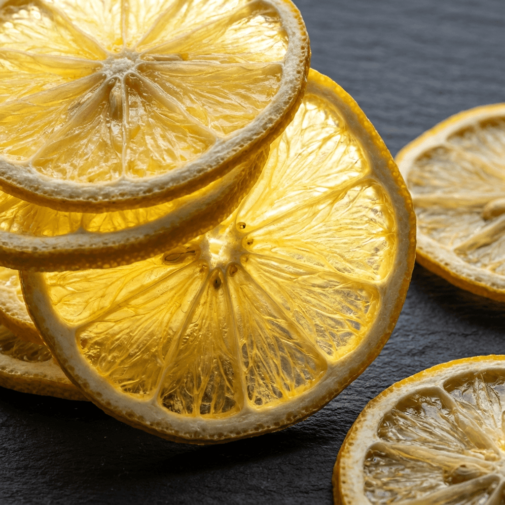 Citron Jaune déshydraté pour garnish cocktail