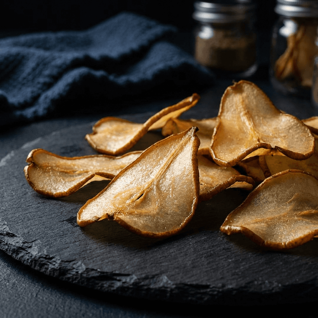 Poire déshydraté pour garnish cocktail
